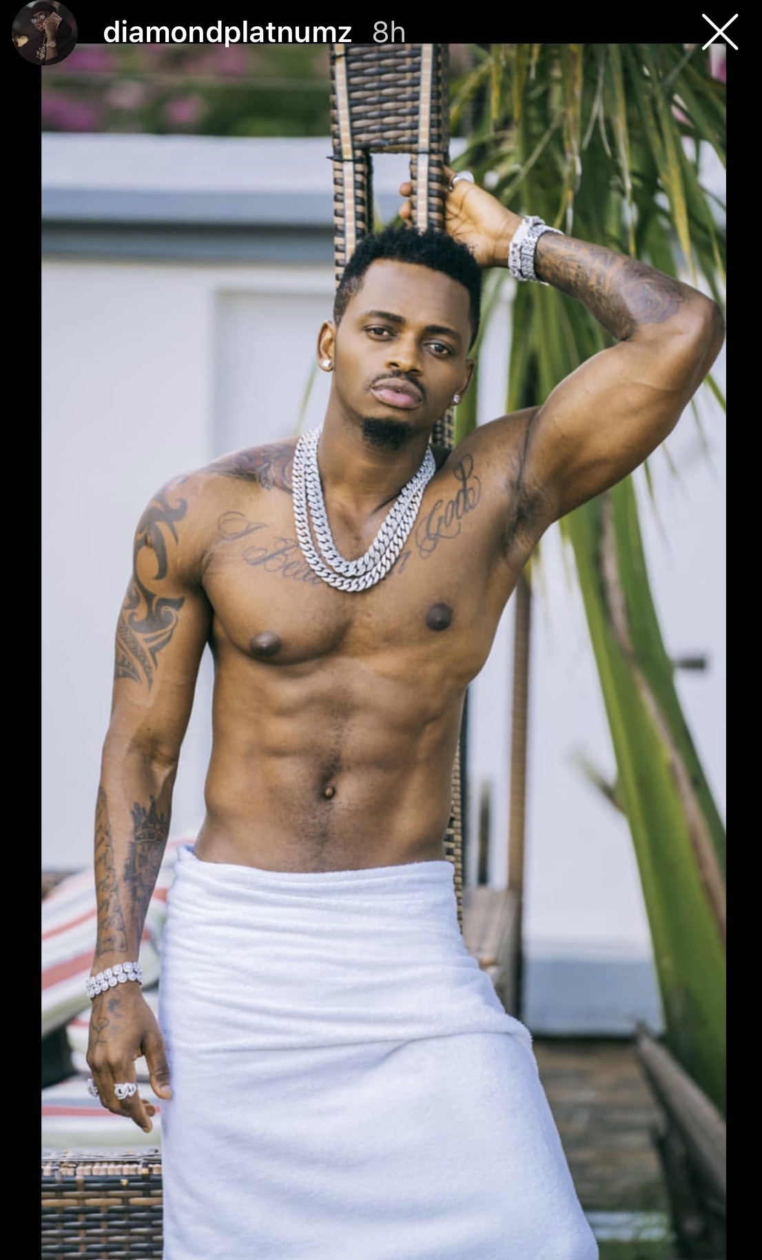 Diamond Platnumz shirtless photo heating up social media!