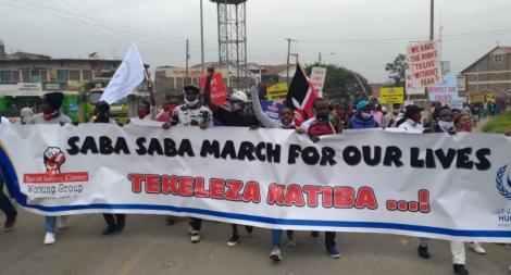 Over 20 protesters arrested during Saba Saba March in Mathare