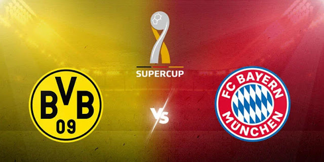 Which TV channel will air German DFL supercup Borussia Dortmund VS Bayern Munich?