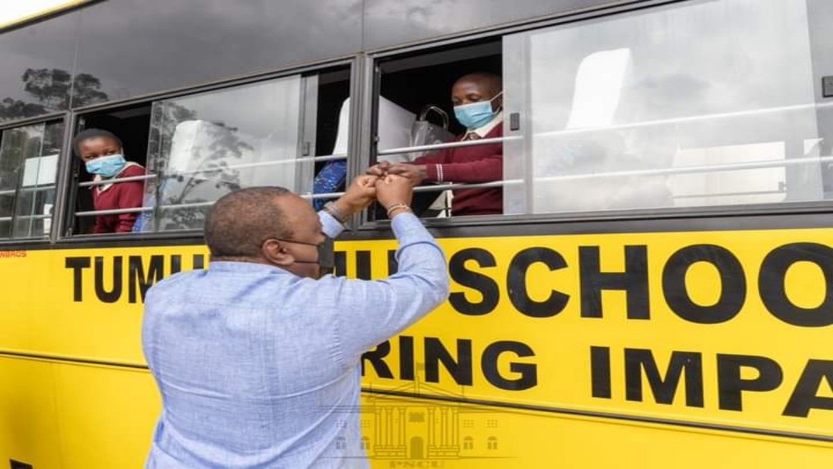 Uhuru Donates 10 Buses to Schools, Other Community Institutions