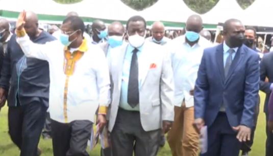 Mudavadi, Wetang’ula Walk Out of Church Function in Butere
