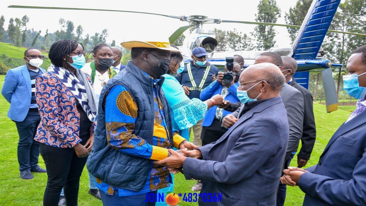 Raila Jeered by Youths After Blunder, SK Macharia Saves Him