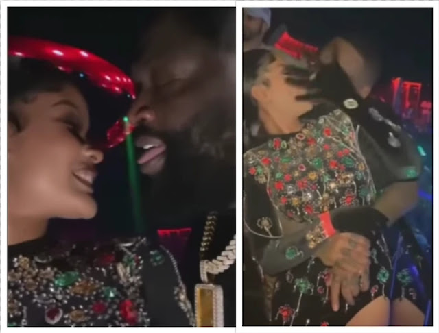[VIDEO] Hamisa Mobetto causes uproar online as she gets cosy with his boyfriend Rick Ross