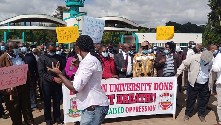 Egerton University Lecturers Strike, Students Stranded