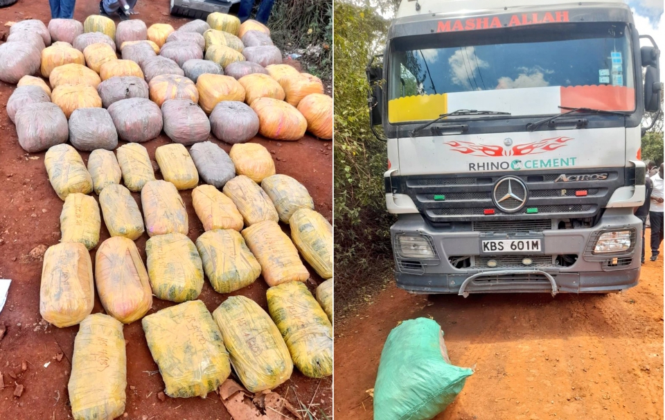 Two Suspects Arrested Transporting 89 Bales of Bhang