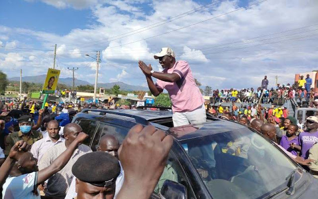Raila aliharibu Nyumba yetu na Uhuru, DP Ruto tells Embu residents