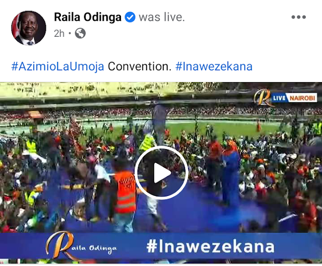 Cristiano Ronaldo sends message to Raila Odinga at Azimio La Umoja event, Kasarani