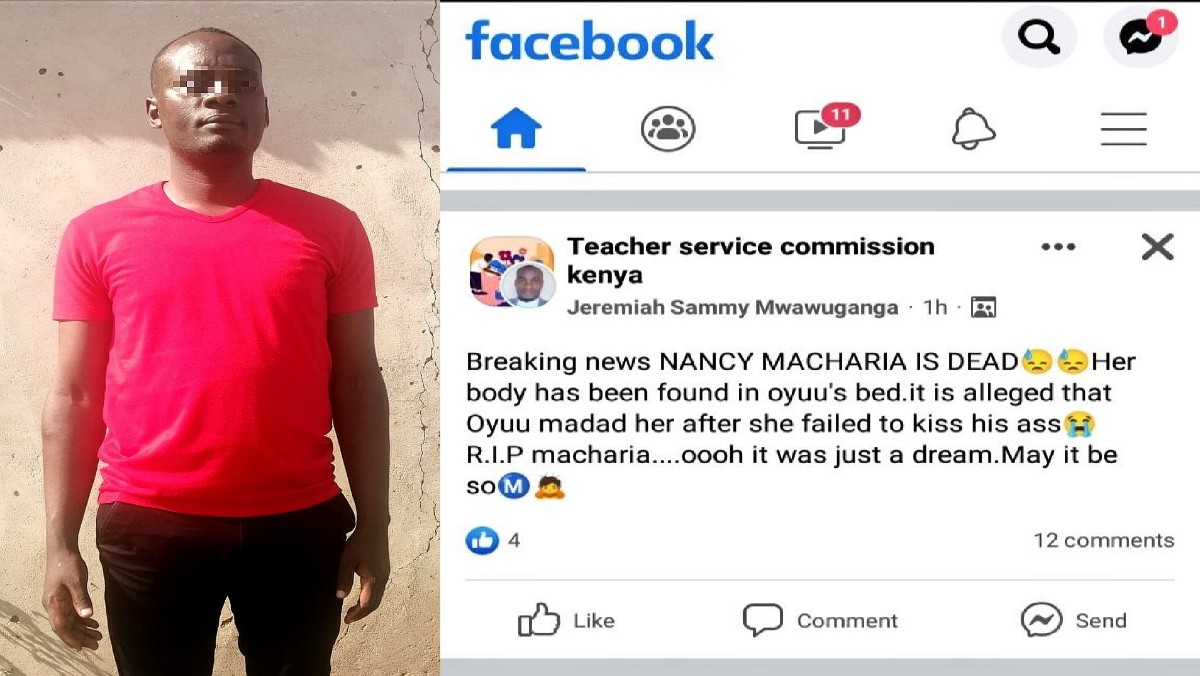 Teacher Who Claimed TSC Boss Nancy Macharia is Dead in Viral Post Seized