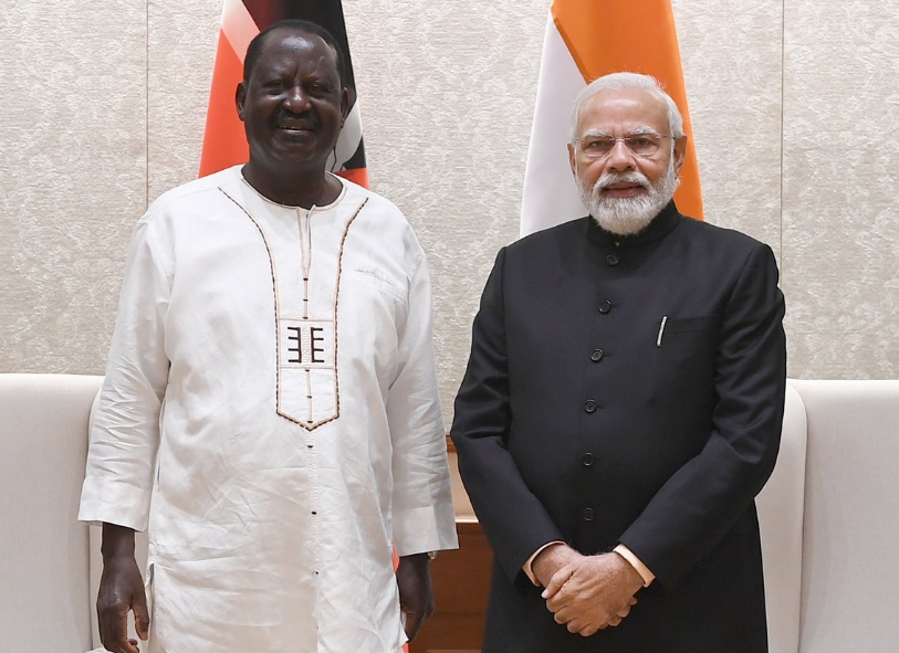 ODM Leader Raila Odinga Meets India’s Prime Minister Narendra Modi