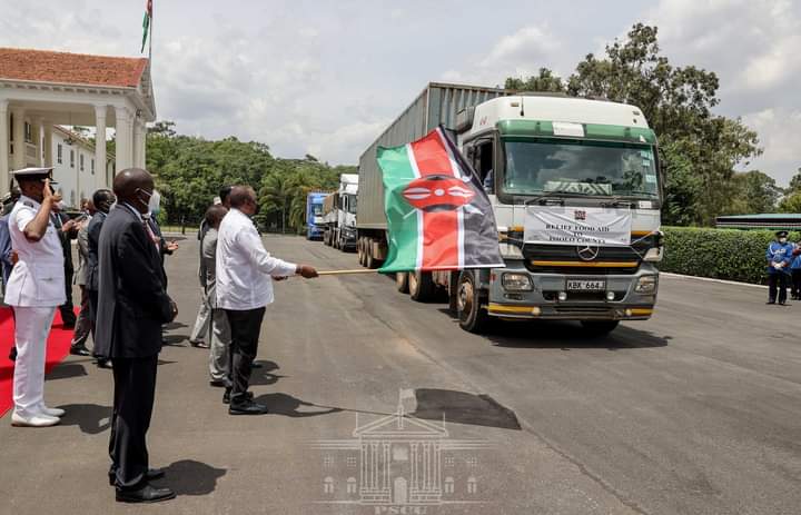 Uhuru Flags Off Emergency Relief Supplies to Drought-hit Counties