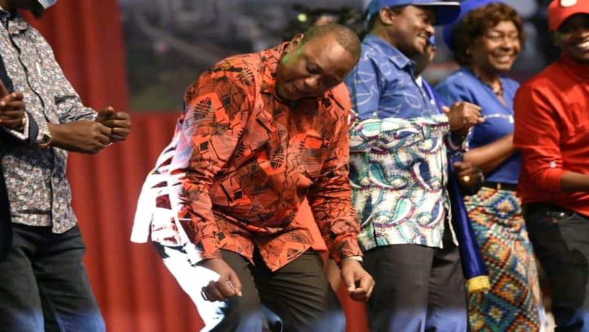 Uhuru Steals The Show at Jubilee NDC With Reggae, Mugithi Dance, Body Rolls