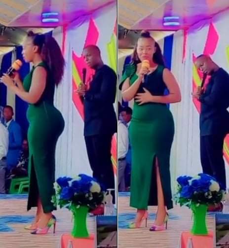 [VIDEO] Kikuyu gospel artist Mary Lincoln causes stir online after confusing pastor with big booty