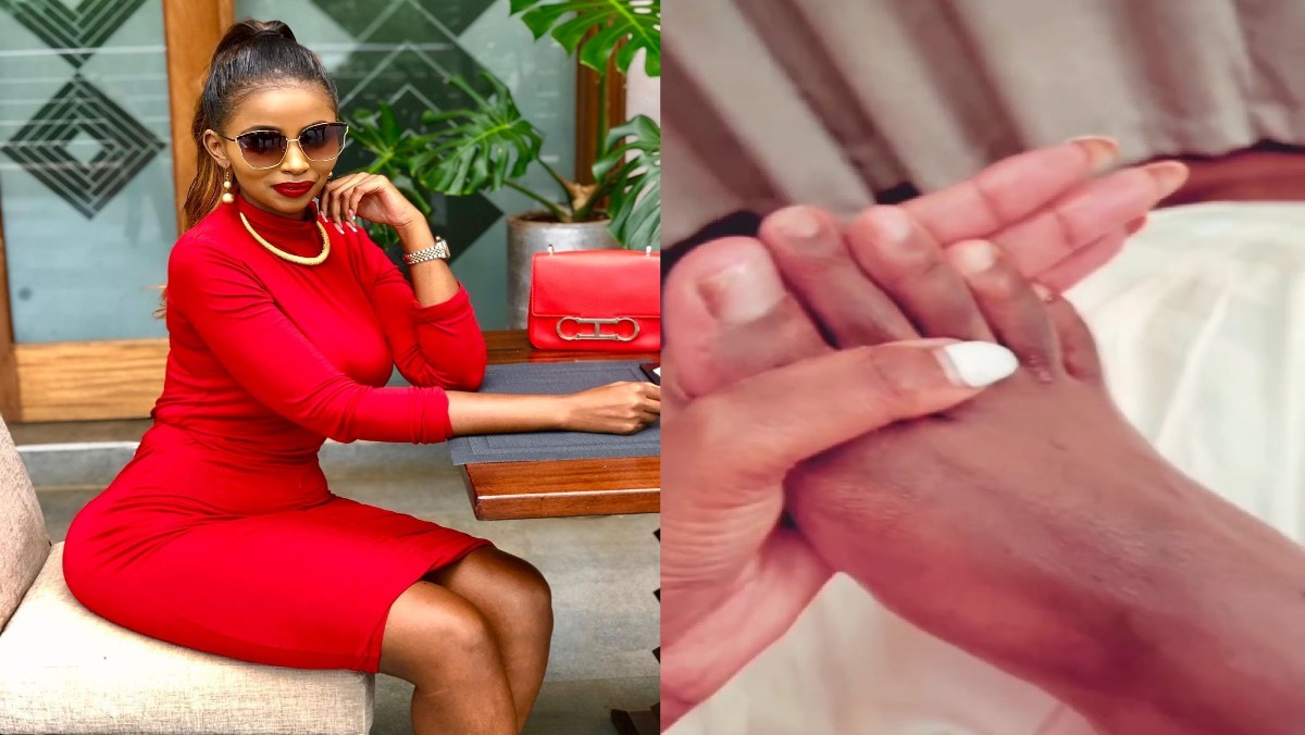Anerlisa Muigai Lovingly Shaves Her New Man’s Legs