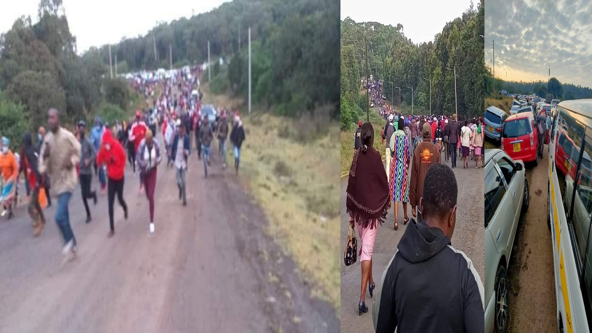 ‘Kumbe Uhuru Anapendwa’: Big Scrabble as Residents Arrive For Sagana 3 Meeting