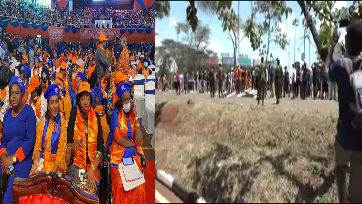 Chaotic Scenes as Wanjigi Storms ODM NDC With His Rowdy Supporters