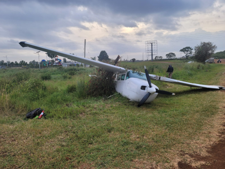Mayday: Plane Crashes in Kiambu (Photos)