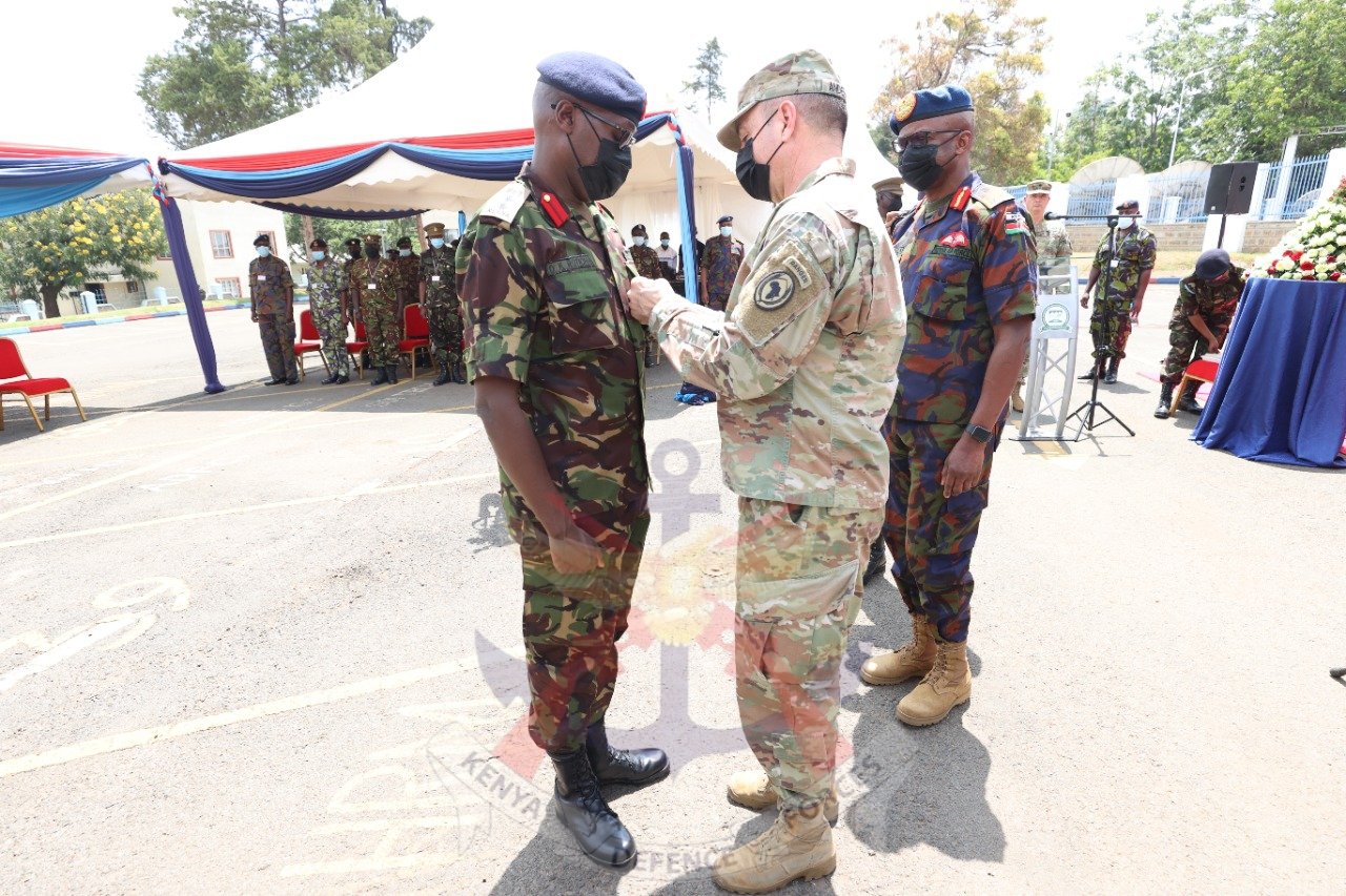 US AFRICOM Awards Three KDF Officers For Heroic Actions During Manda Base Attack