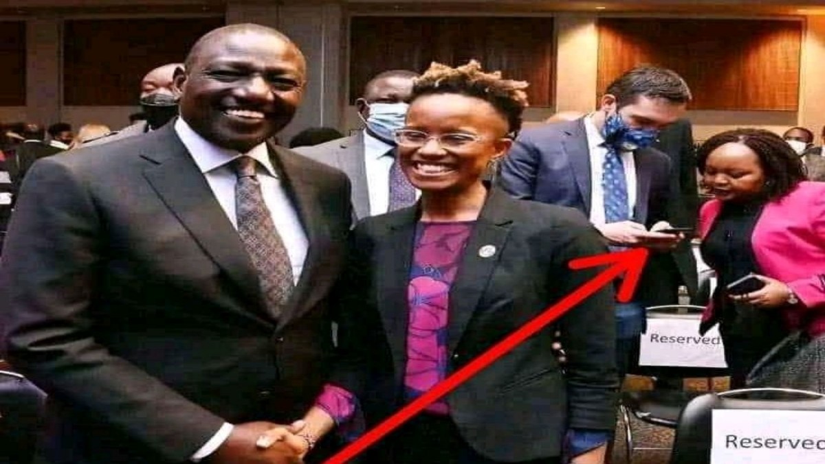 Photo of Waiguru Exchanging Contacts With Mzungu Causes a Stir