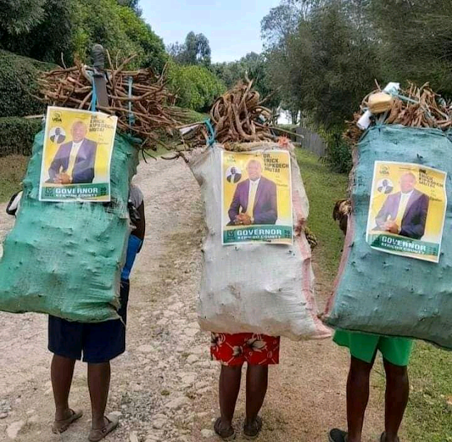 Imetosha... Kenyans further react to campaign posters on sacks and transformers