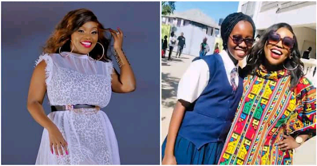 Thank you God, NTV anchor Frida Mwaka reacts after her sister's 400 KCPE marks