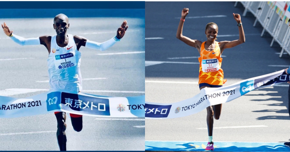 Kipchoge, Kosgei Sets New Course Records in Tokyo