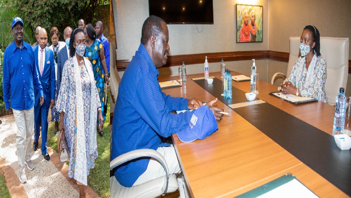 Raila Over The Moon in Moving Speech as Martha Karua Endorses Him For President