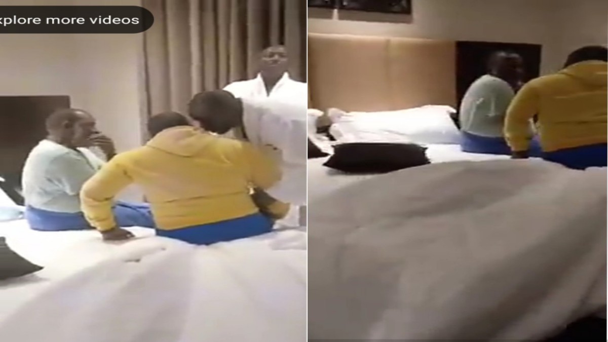 Awkward Video as Linturi is Caught in Hotel Room With Married Woman