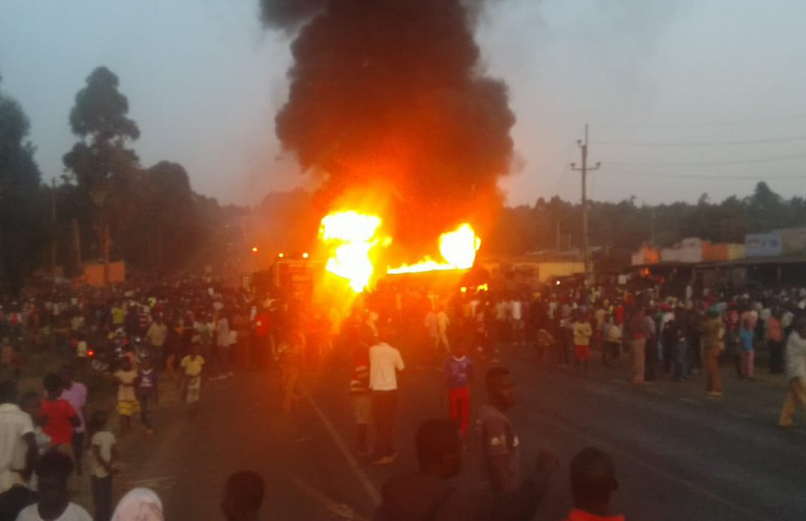 Several Feared Deal After Fuel Tanker Explodes in Kakamega County (Video)