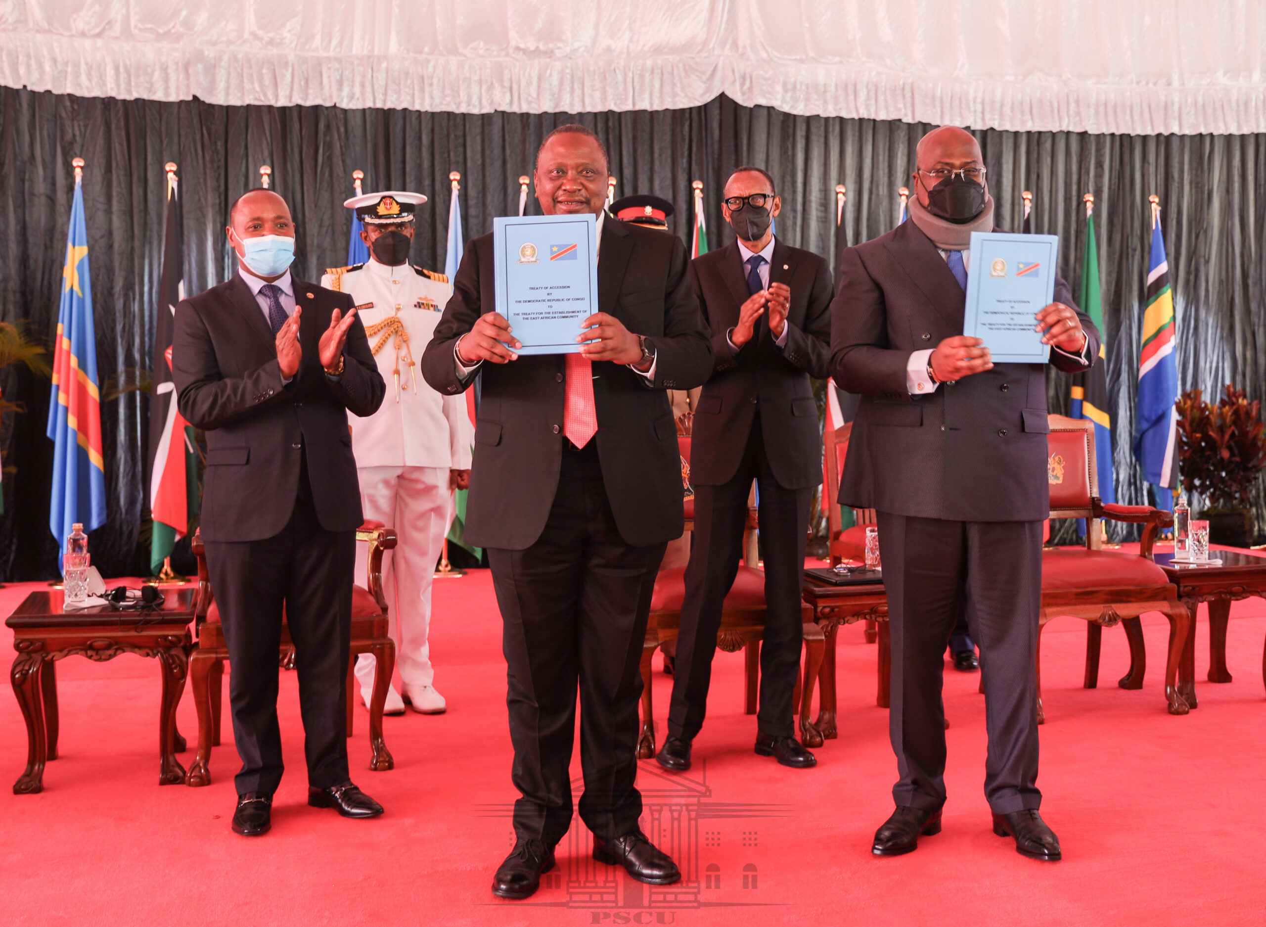 Uhuru, Tshisekedi Sign Treaty of Accession of DR Congo Into EAC