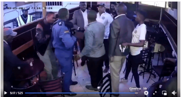 [Footage] Kayole DCIO Jackson Owino Arrested over woman slur in a pub