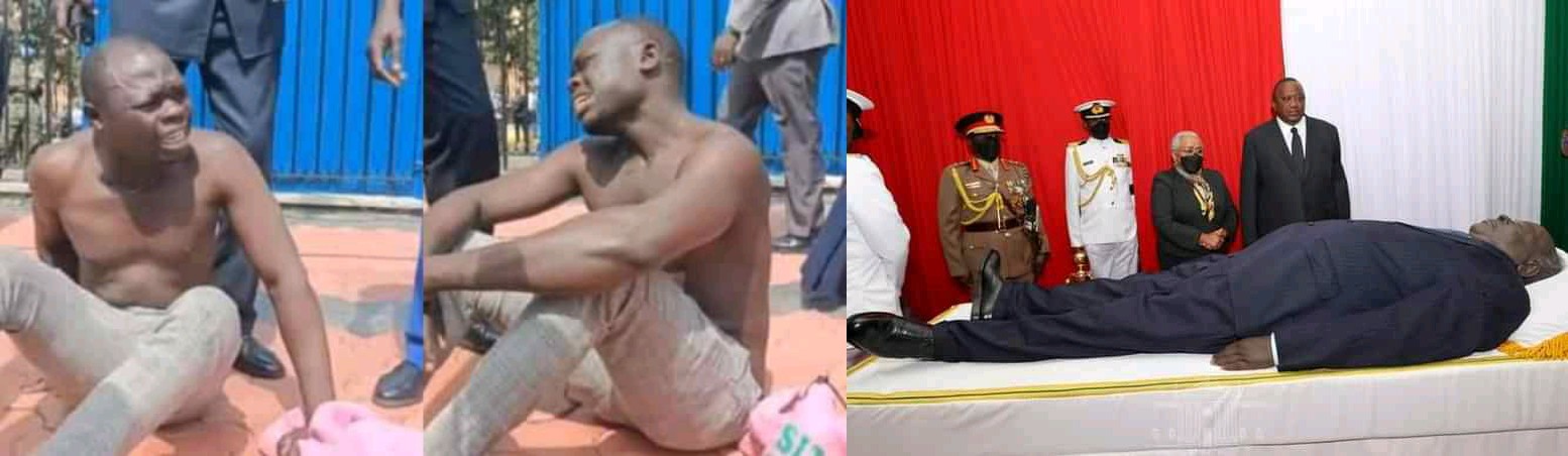 Self-proclaimed Kibaki Grandson Causes a Scene at Parliament, Blocked From Viewing Body