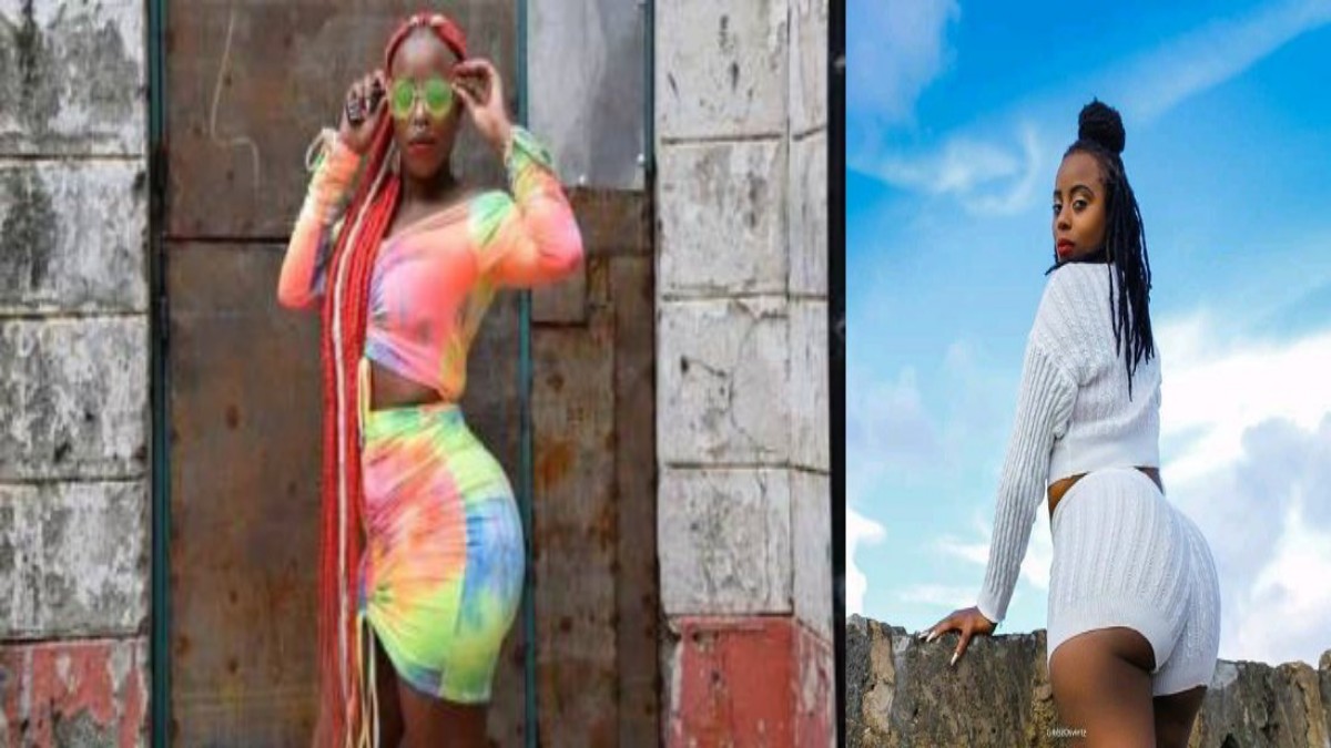 Socialite Manzi wa Kibera Reveals Her Bulging Buttocks Are Artificial, One Grew Bigger