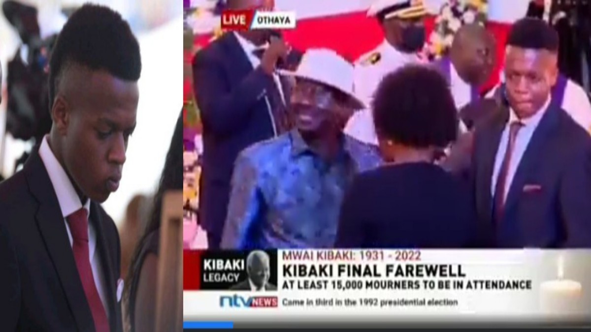 ‘Woi, Na Vile Ametusiwa’: New Video Shows Kibaki Grandson Greeted Raila
