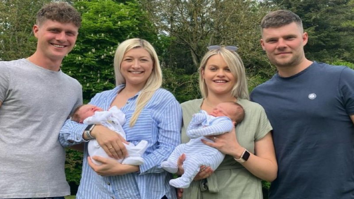 Joy as Wives of 2 Brother Welcome Adorable Babies Just 2 Hours Apart