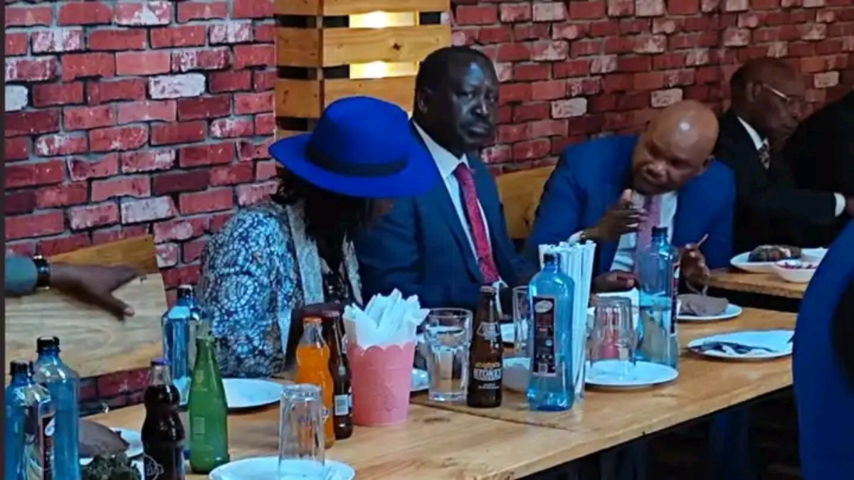 Raila Treats Martha Karua to a Fish Meal