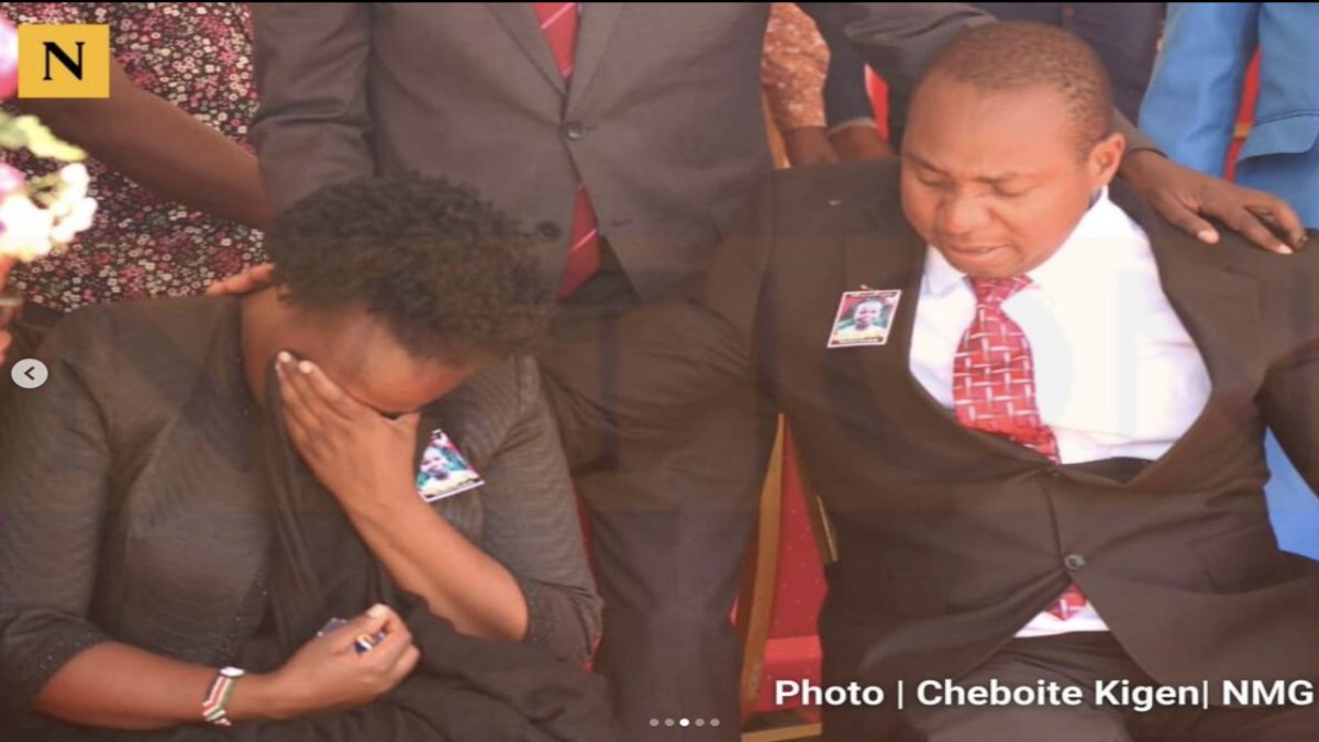 David Sankok Unable to Control Tears as Suicide Son Laid to Rest