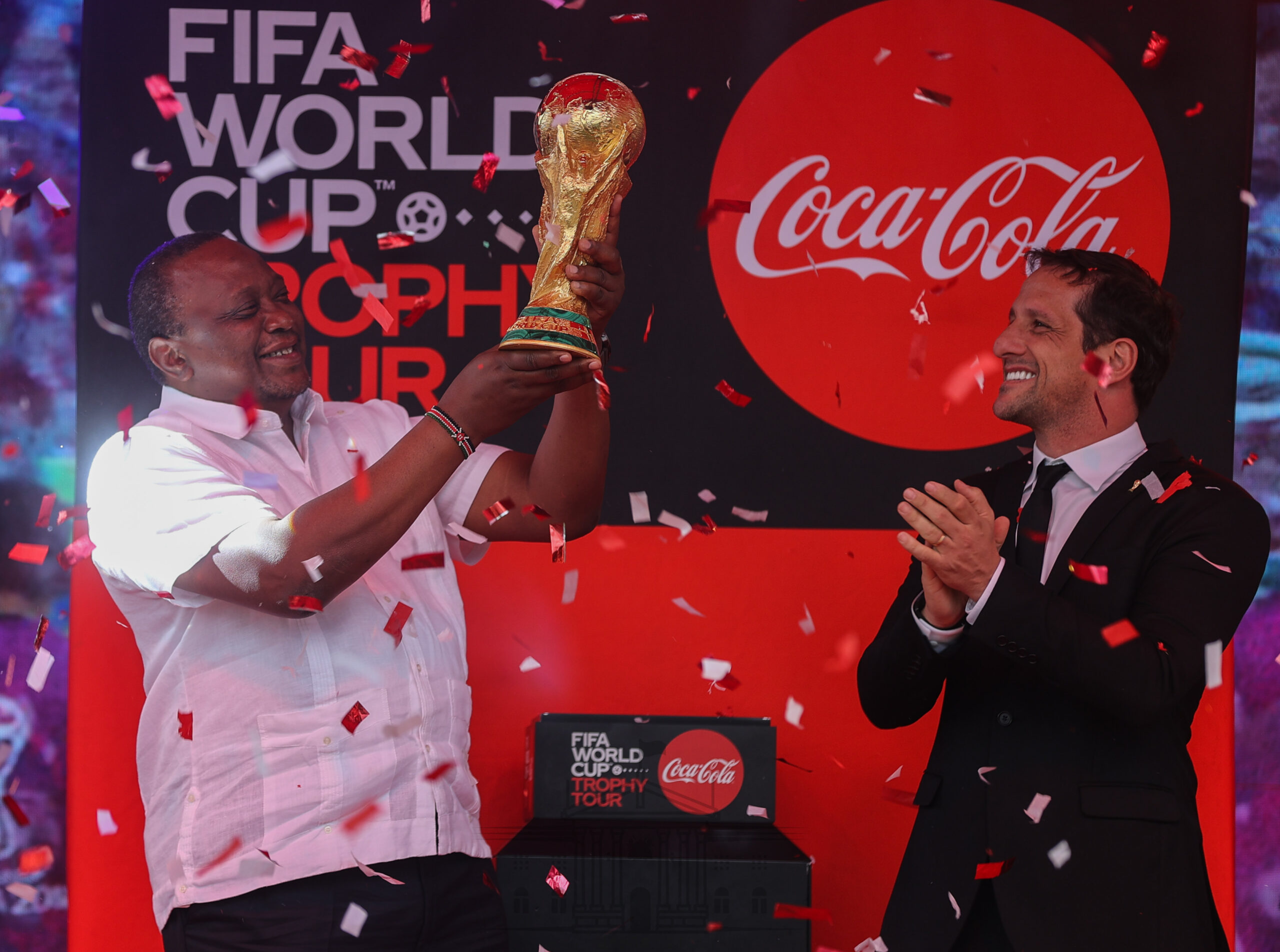 Uhuru Receives 2022 Fifa World Cup Trophy