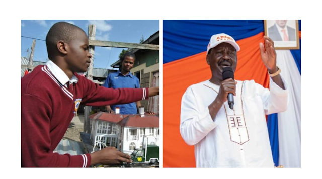 Narok kid who gifted Raila Odinga a statehouse model, gift returned