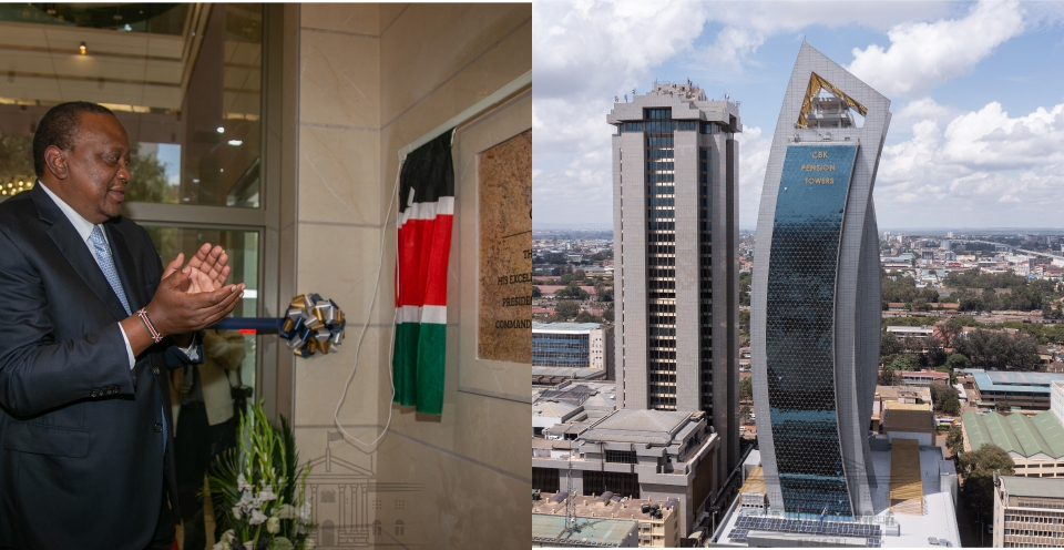 Uhuru Officially Opens Solar Powered CBK Pension Towers