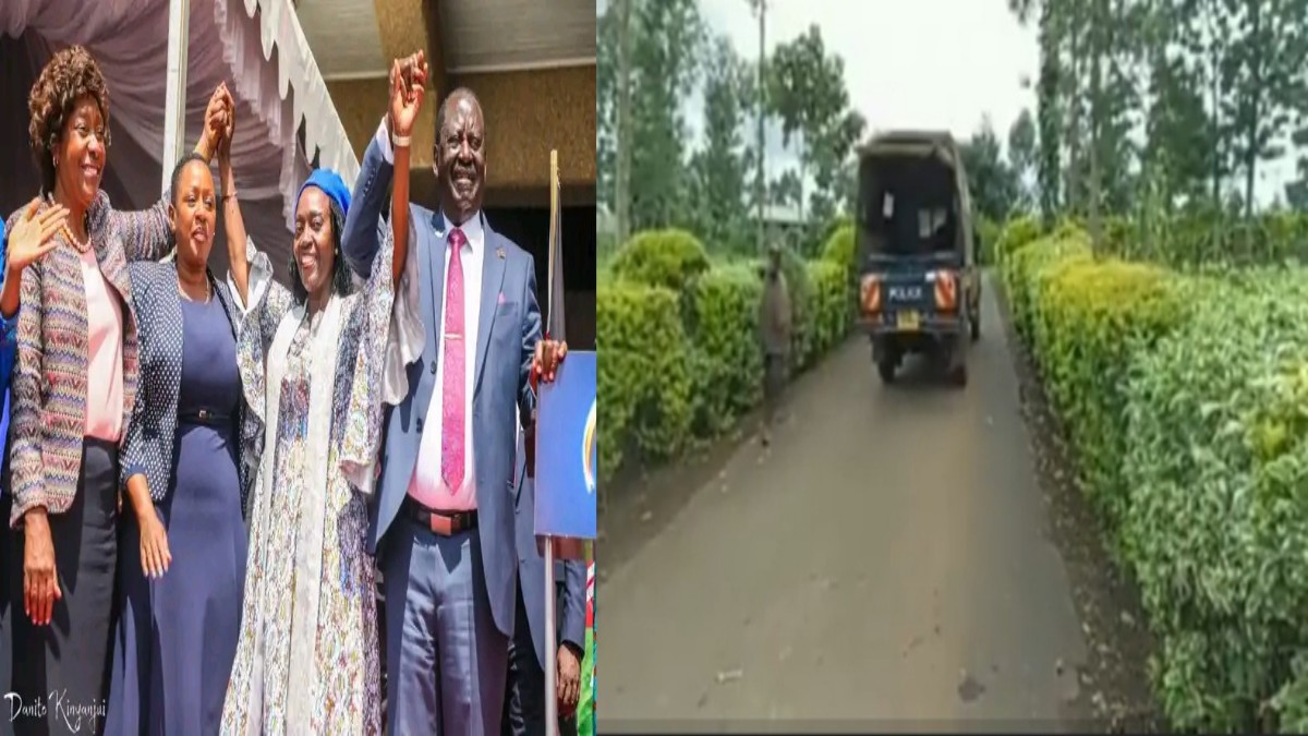 Police Cars Spotted Entering Martha Karua’s Rural Home After Running Mate Nomination