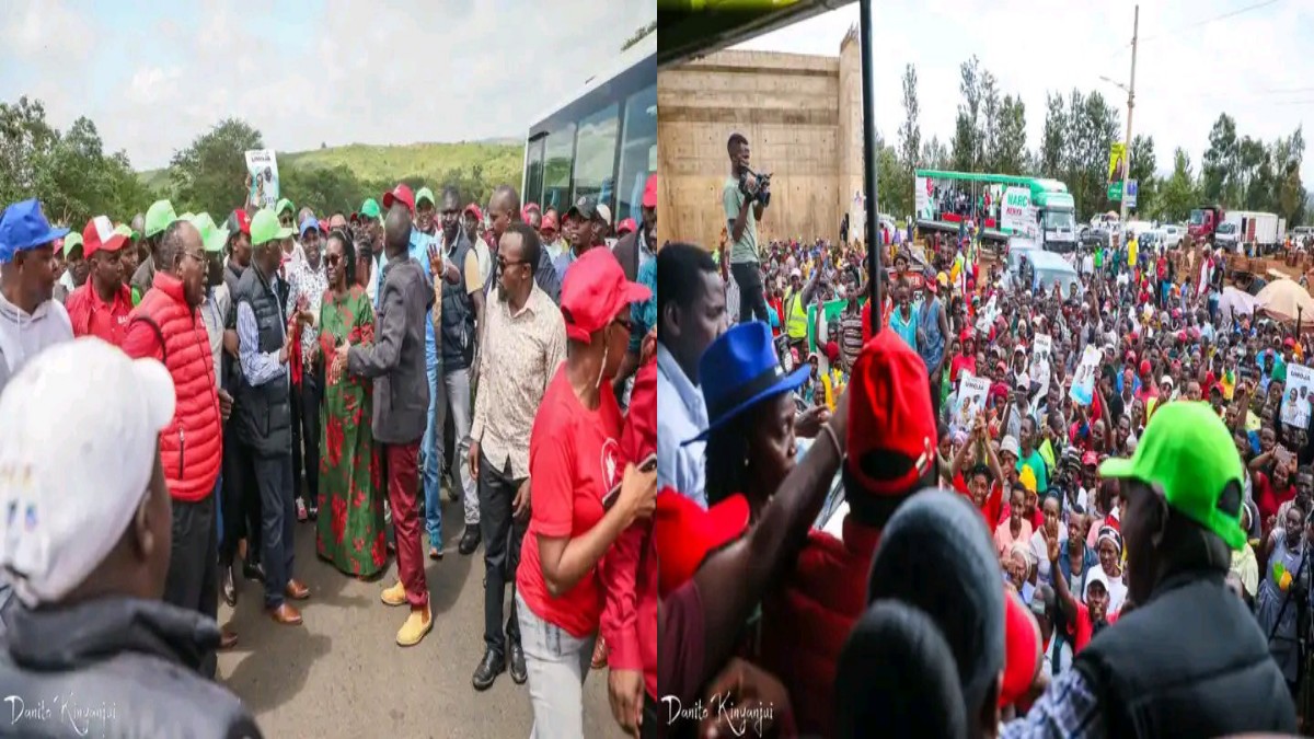 Ruto! Ruto! Martha Karua Jeered in Kirinyaga During Homecoming Rally
