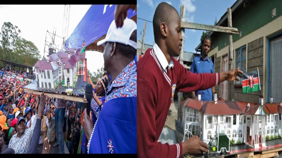 Boy Who Gifted Raila State House Model Hurt After Azimio Returns it to Him