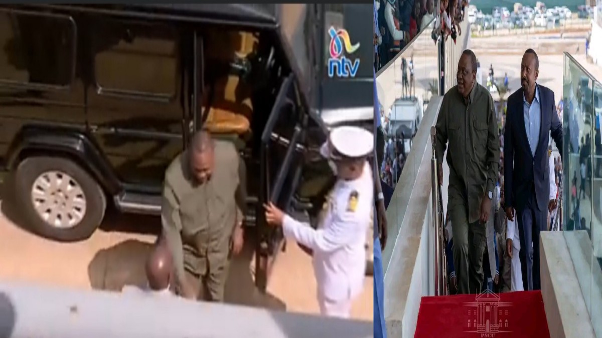 Man Got Taste! Uhuru Drives Himself to Uhuru Gardens With splurgy Car