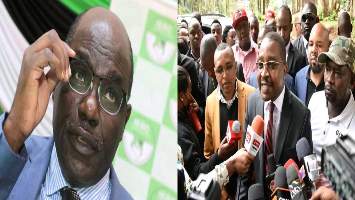 'Mtatuua': Chebukati Locks Governor wa Iria in The Lift After Invading IEBC Offices